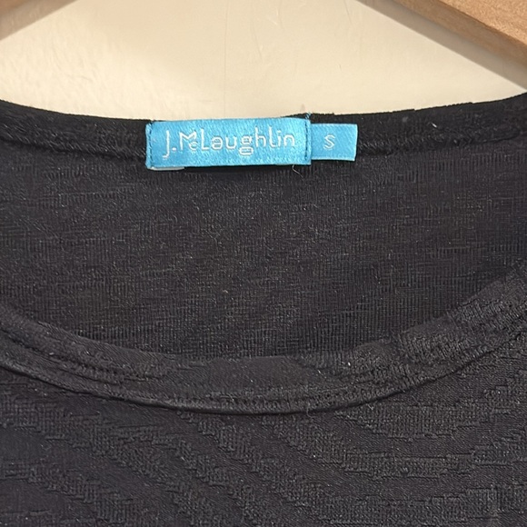 J.McLaughlin Wavy Textured Short Sleeve Tee Shirt S - Picture 4 of 8